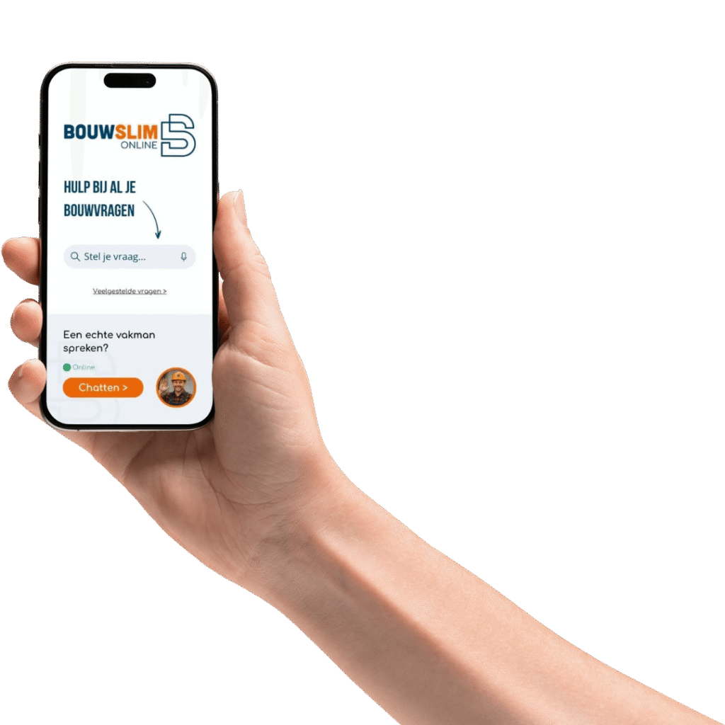 BouwSlim interface mobiel